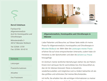 Tablet Screenshot of hausarzt-unbehaun.de